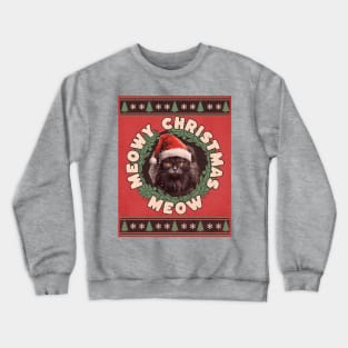 Meowy christmas meow Crewneck Sweatshirt